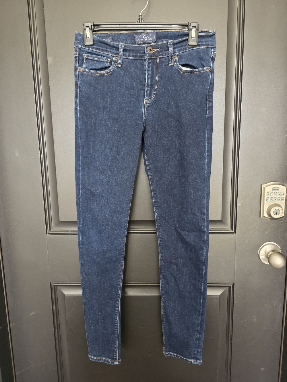 Lucky Brand Brooke Legging Jeans Women 6/28 Dark Wash Skinny Stretch Mid Rise - Picture 2 of 9